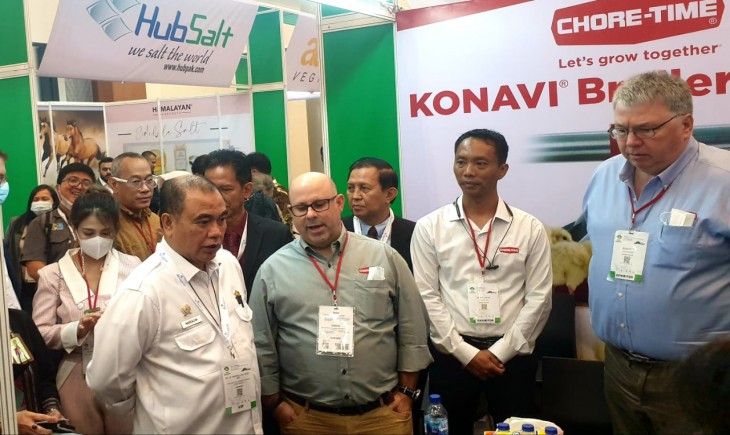 Foto : Pameran The 5th International Livestock, Dairy, Meat Processing and Aquaculture Exposition (ILDEX) Indonesia 2022 di ICE BSD Serpong Tangerang pada hari ini Rabu (09/11).