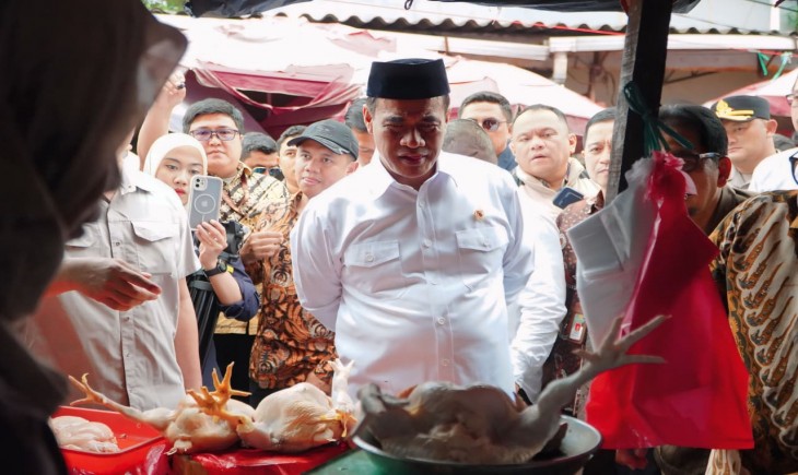 Usai Terima Laporan Kenaikan, Mentan Amran Sidak Pasar, Harga Langsung Turun 15 Ribu. (Foto: dok. Kementan)