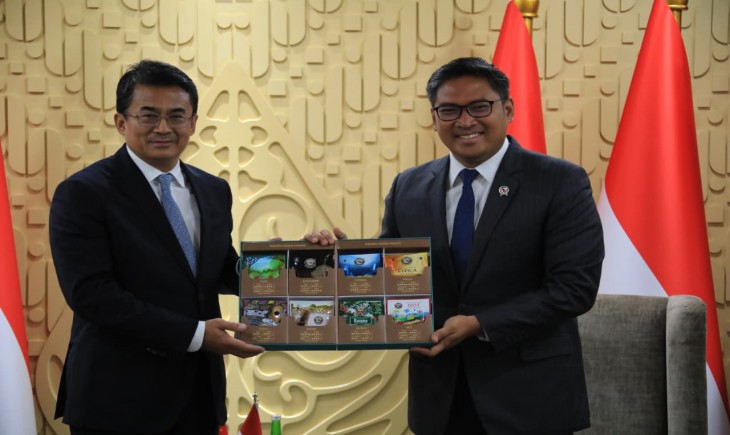 Wamentan Sudaryono usai melakukan pertemuan bilateral Indonesia RRT di Jakarta, Selasa (30/9/25). (Foto: dok. Kementan)