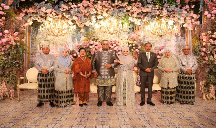 Jokowi, SBY, Jk dan Try Sutrisno Hadiri Resepsi Pernikahan Putra Mentan Andi Amran. (Foto: Dok. Kementan)