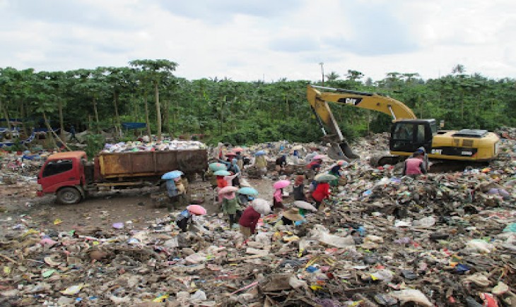 TPA Basirih, Jalan Gubernur Soebardjo, Kelurahan Basirih Selatan, Kecamatan Banjarmasin Selatan, Kota Banjarmasin, Provinsi Kalimantan Selatan. (Foto : DLH Kalimantan Selatan)