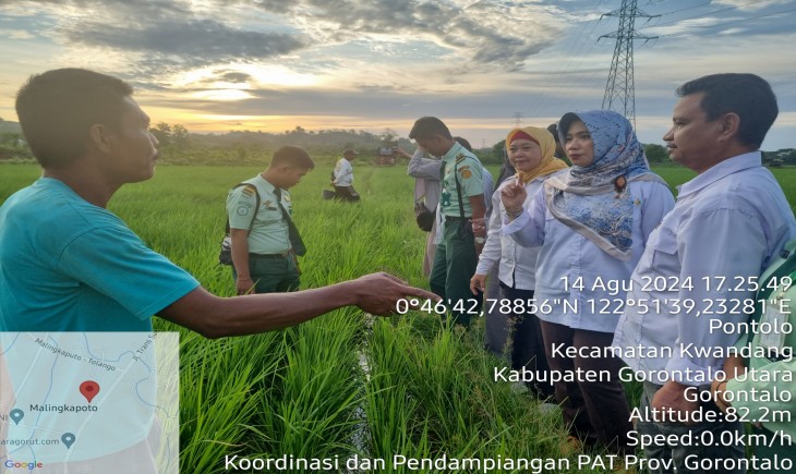 Kunjungan Kementan Uji Pemanfaaan Pompa di Gorontalo Utara