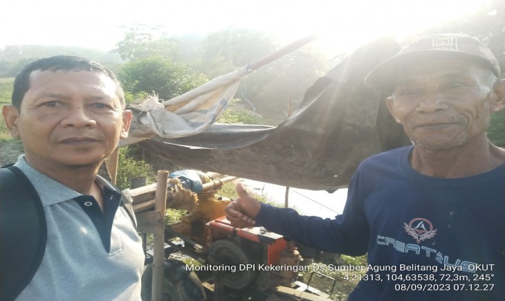 Salah satu Kecamatan di OKU Timur yaitu Kecamatan Belitang Jaya telah melakukan upaya antisipasi menghadapi MK 2023 ini. (Dok. Kementan)