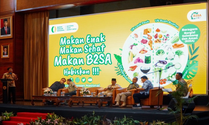 Talkshow Hybrid dengan topik Ketersediaan Pangan Bergizi Menyongsong Pemerintahan Baru, pada Kamis (29/8/2024) di Auditorium Kementerian Pertanian, Jakarta. (Foto: Dok. Kementan)