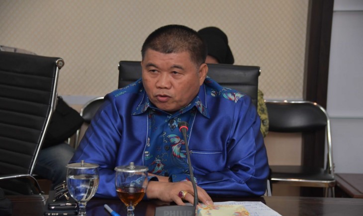 Foto: Ketua Badan Pembentukan Perda DPRD Provinsi Jawa Barat Sugianto Nangolah di Kota Bandung. Selasa (25/2/2025).
