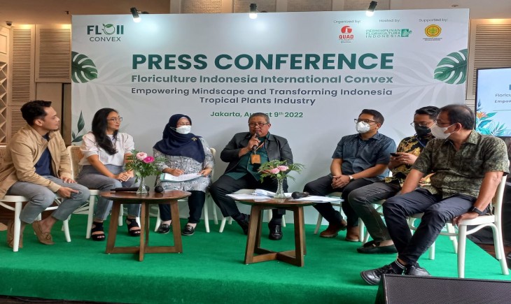 Foto : Press Conference Floriculture Indonesia International Convex yang Digelar di Hotel Veranda.