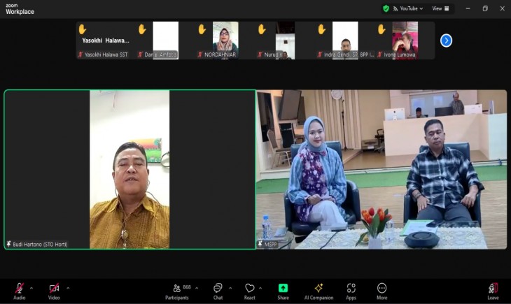 Mentan Sapa Petani Penyuluh (MSPP) Volume 30 bertemakan "Optimalisasi Pemanfaatan Lahan Marginal untuk Budidaya Sayuran dan Tanaman Obat", Jumat (20/09/2024). (Foto: Dok. Kementan)