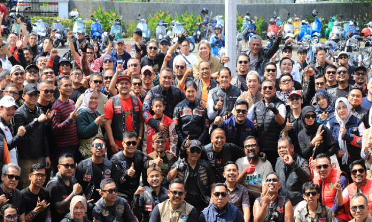 Foto: Bupati dan Walikota Bogor Touring Bareng Rider, Meriahkan Rolling Thunder Autovibes Kabogorfest 2025.