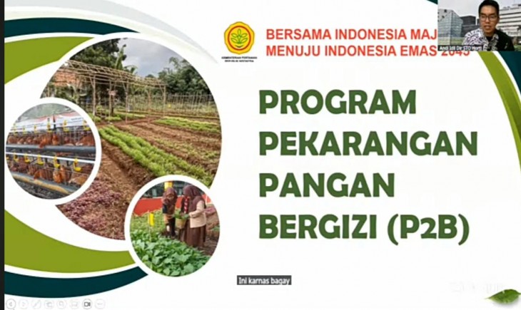 Acara Mentan Sapa Petani Penyuluh (MSPP) Volume 09, Jumat (7/3/2025) menghadirkan narasumber Direktur Sayuran dan Tanaman Obat, Andi Muhammad Idil Fitri. (Foto: Dok. Kementan)