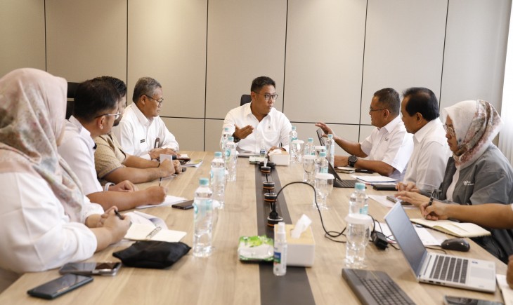 Wakil Menteri Pertanian (Wamentan) Sudaryono di Kantor PT Pupuk Indonesia, Jakarta, Rabu (11/12/2024). (Foto: Dok. Kementan)