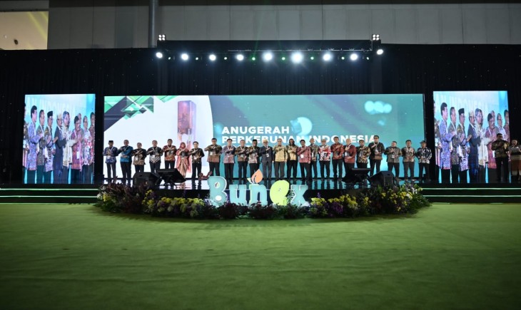 Expo (BUNEX) yang mengangkat tema Penguatan Hilirisasi Perkebunan untuk Ketahanan Ekonomi Global di ICE BSD City Tangerang (07/09). (Dok. Kementan)