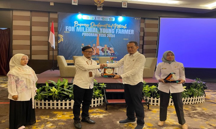 SMK-PPN Banjarbaru selaku Provincial Project Implementation Unit (PPIU) Provinsi Kalsel mengadakan Business Development and Network. (Foto: Dok. Kementan)