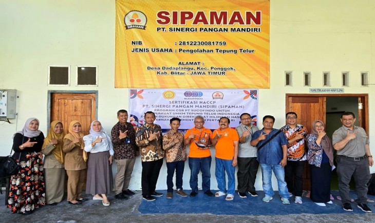 Kementan Dorong Swasembada Tepung Telur, UMKM di Blitar Terima Dukungan CSR dari Sucofindo. (Foto: dok. Kementan)
