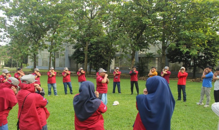 ARM HA-IPB mengadakan kegiatan team building bagi para pengurusnya pada Kamis (23/5) di Kebun Raya Bogor. (Foto: Dok. Kementan)