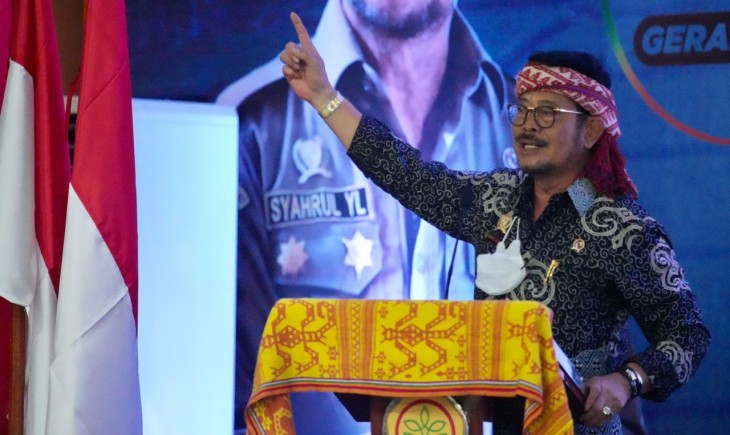 Foto : Mentan Dorong Pemerintah Daerah untuk ikut Gotong Royong Menyukseskan Gerakan Tani Pro Organik (Genta Organik).