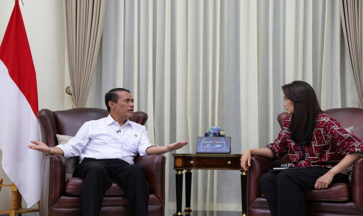 Mentan Amran dalam Forum Merdeka Barat (FMB) Komdigi pada Kamis (20/11/2025). (Foto: dok. Kementan)