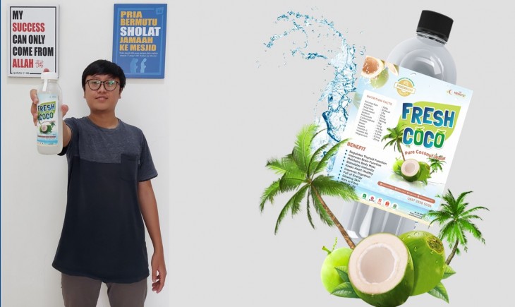 Foto : Sopyan, Petani Milenial Asal Bandung Yang Berhasil Raup Omzet Puluhan Juta Dengan Menjual Kelapa.
