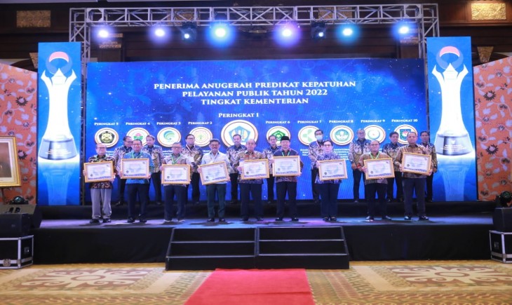 Foto : Kementan Raih Penghargaan Dari Ombudsman RI.