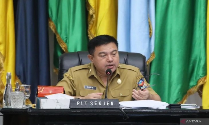 Plt. Sekretaris Jenderal Kementerian Dalam Negeri Tomsi Tohir (Puspen Kemendagri )