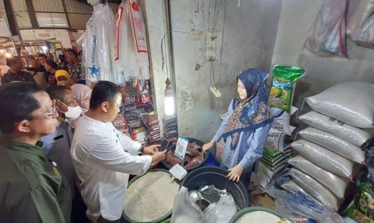 Digitalisasi cara jual beli di pasar tradisional di Kota Depok. (Pemkot Depok)
