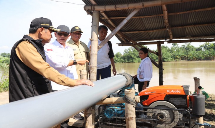Dirjen PSP, Ali Jamil usai meninjau percepatan tanam di Desa Pringgoboyo dan Desa Turi, Lamongan, Jawa Timur, Selasa, 19 Maret 2024. (Foto: Dok. Kementan)