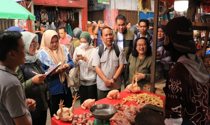 Kementan Kawal Sidak Pasar dan Gudang BULOG di Bengkulu, Stok Aman Jelang Ramadan dan Idulfitri. (Foto: dok. Kementan)